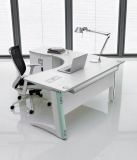 white office desk_ modern office workstation CIRK_One series